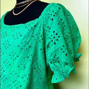 Babydoll eyelet dress